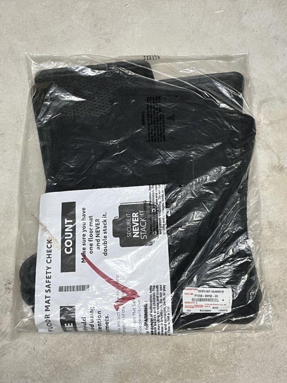 New Toyota 4runner TRD Off Road OEM Carpet Floor Mats Black PT208-89192-20
